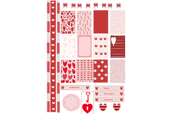 Download February Planner Sticker Printable - Premium Bundle