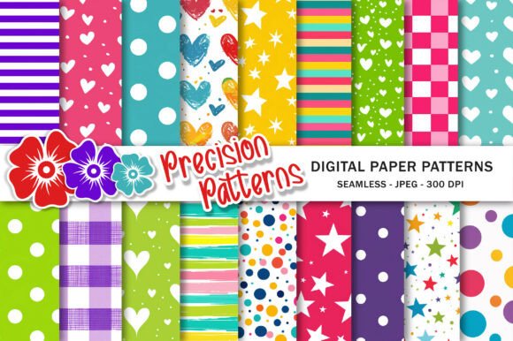 Download Neon Colors Digital Paper Pattern - Digital paper pattern Collection