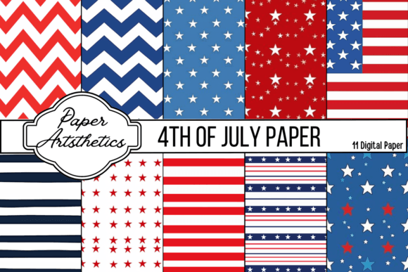 Download 4th of July Digital Paper Pattern - Premium Resources