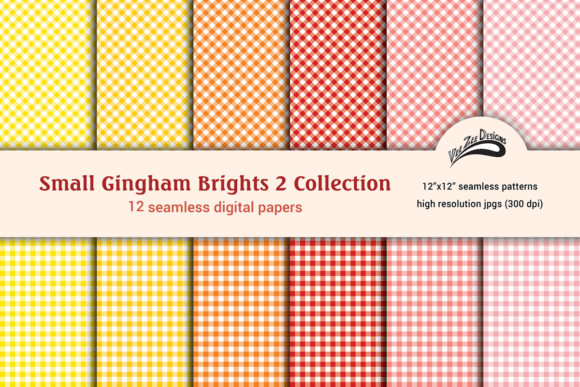 Download Gingham Digital Paper Pattern Bundle - Digital paper pattern Collection