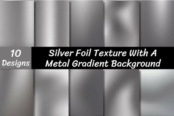 Download Metallic Silver Foil Texture Background - Metallic Collection