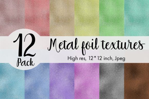 Download Metallic Foil Digital Papers Set - Metallic Collection
