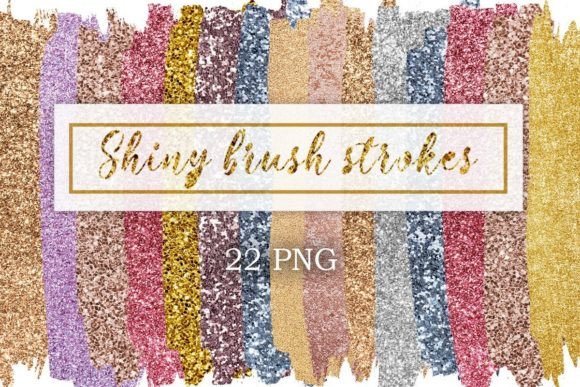 Download Shiny Brush Strokes Metallic Textures - Metallic Collection