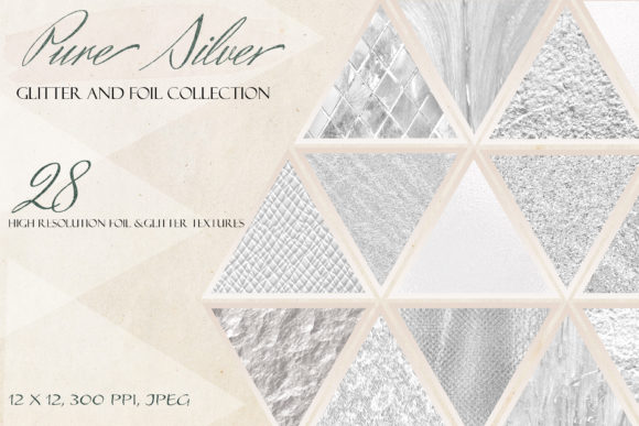 Download Silver Metallic Luxury Digital Paper - Metallic Collection