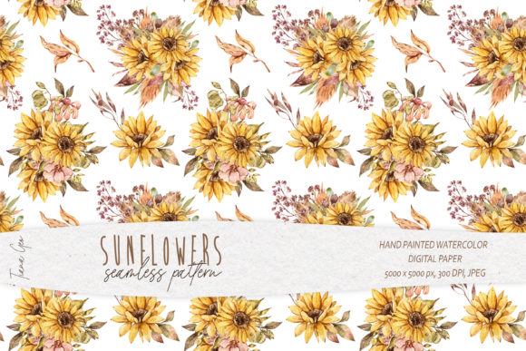 Download Sunflower Seamless Pattern for Fabric - Fabric Collection