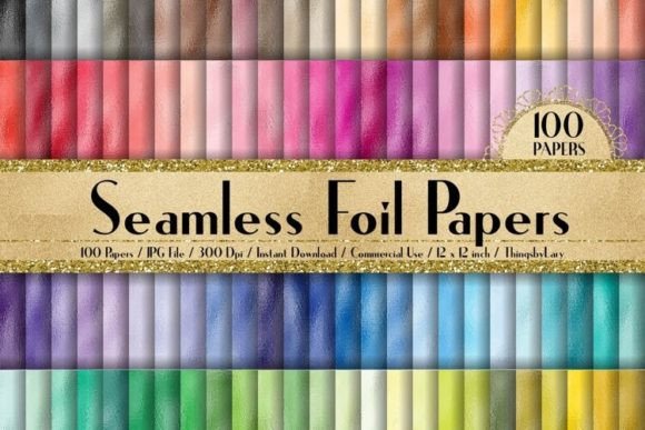 Download Seamless Metallic Foil Papers - Metallic Collection