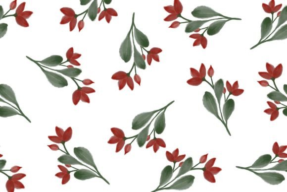 Download Red Flower Seamless Pattern for Fabric - Fabric Collection