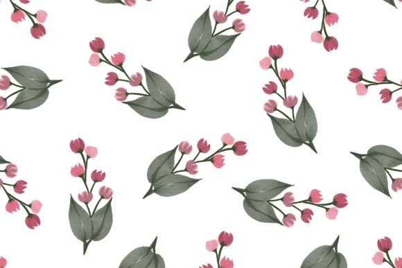 Download Red Floral Seamless Pattern for Fabric - Fabric Collection