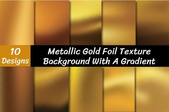 Download Metallic Gold Foil Texture Vector - Metallic Collection