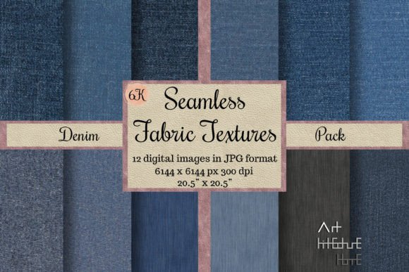 Download Seamless Denim Fabric Textures - Jean 6K - Fabric Collection
